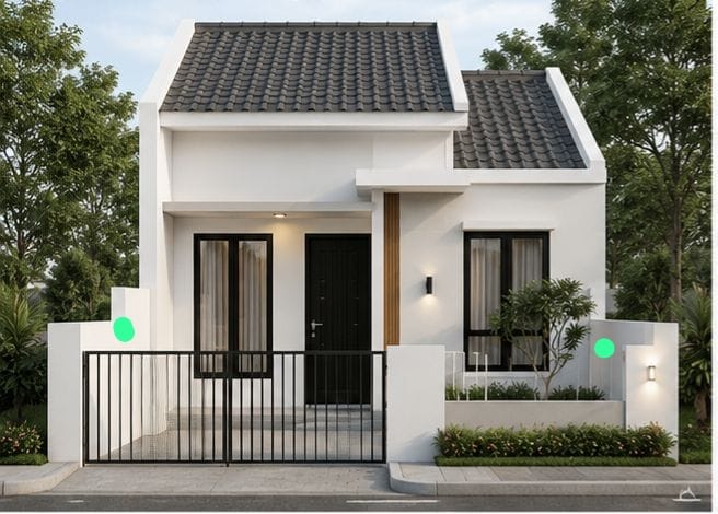 Rumah Contoh Type 30/60 Asli