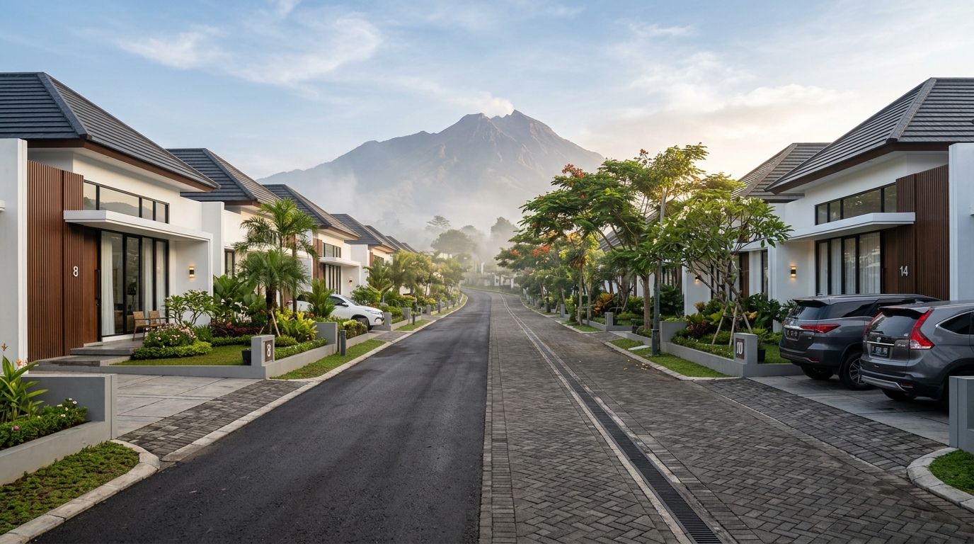 Jalan Utama Kawasan Aruna Residence